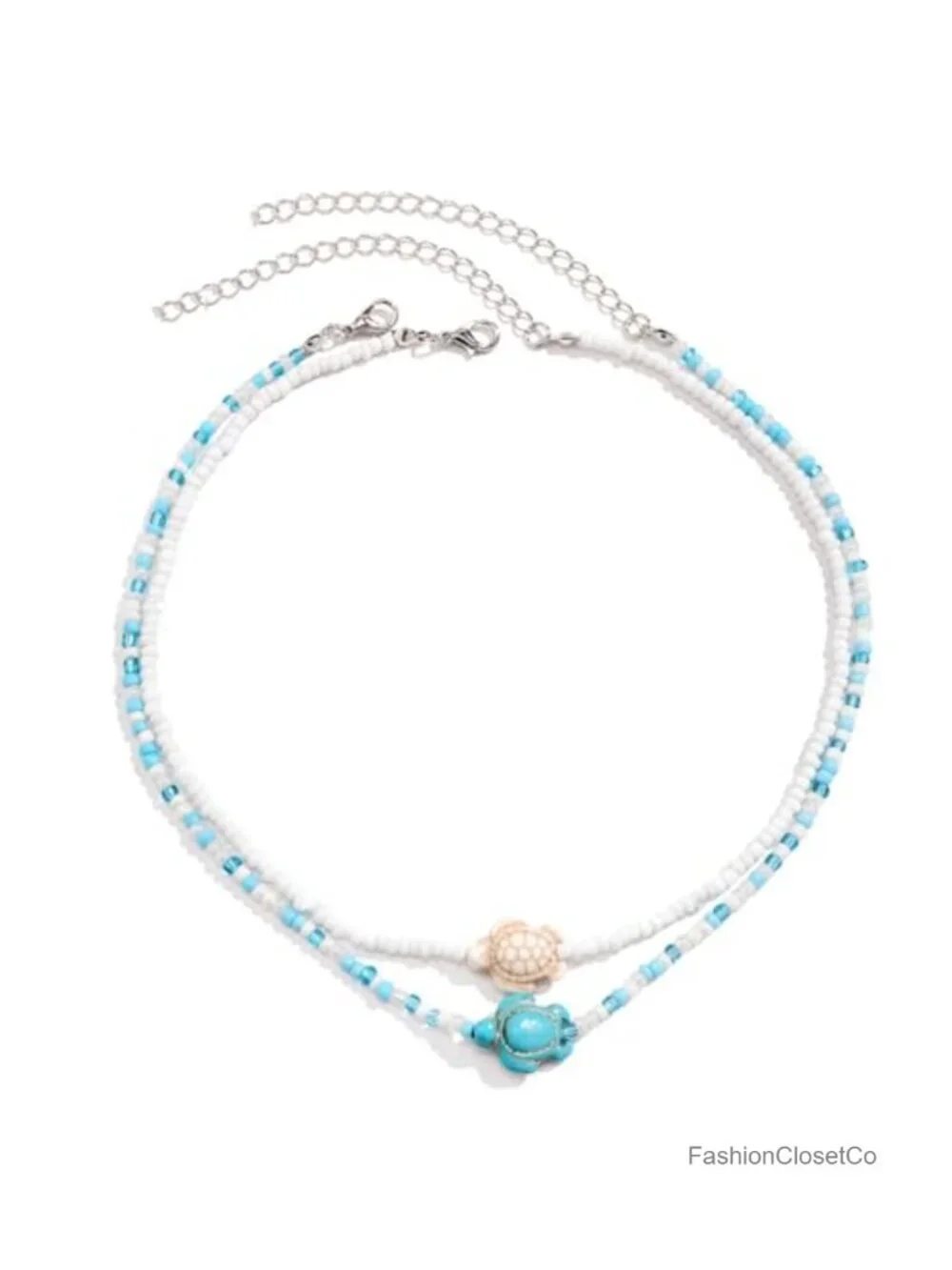 Bohemian Beaded Choker Necklace Seashell Charm Ocean Summer Jewelry for Women